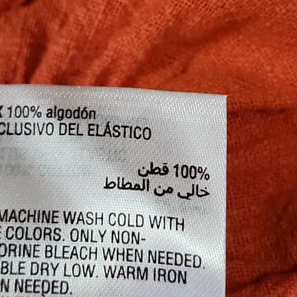 Women’s INC Medium Coral, no sleeves, 100% cotton, Halter Top - Picture 7 of 14